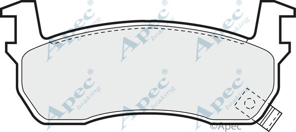 APEC BRAKING Комплект тормозных колодок, дисковый тормоз PAD509